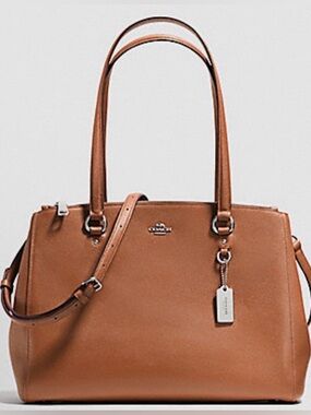 Coach Stanton Carryall Leather Tote Bag with Removable Strap